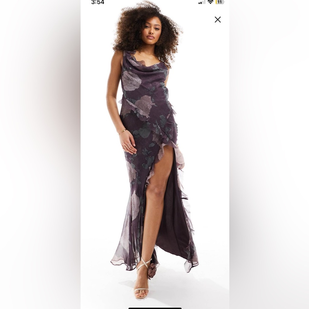 ASOS dress with high leg slit